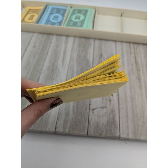 Vintage 1961 Monopoly Replacement Money Currency With Money Bank - Picture 8 of 12